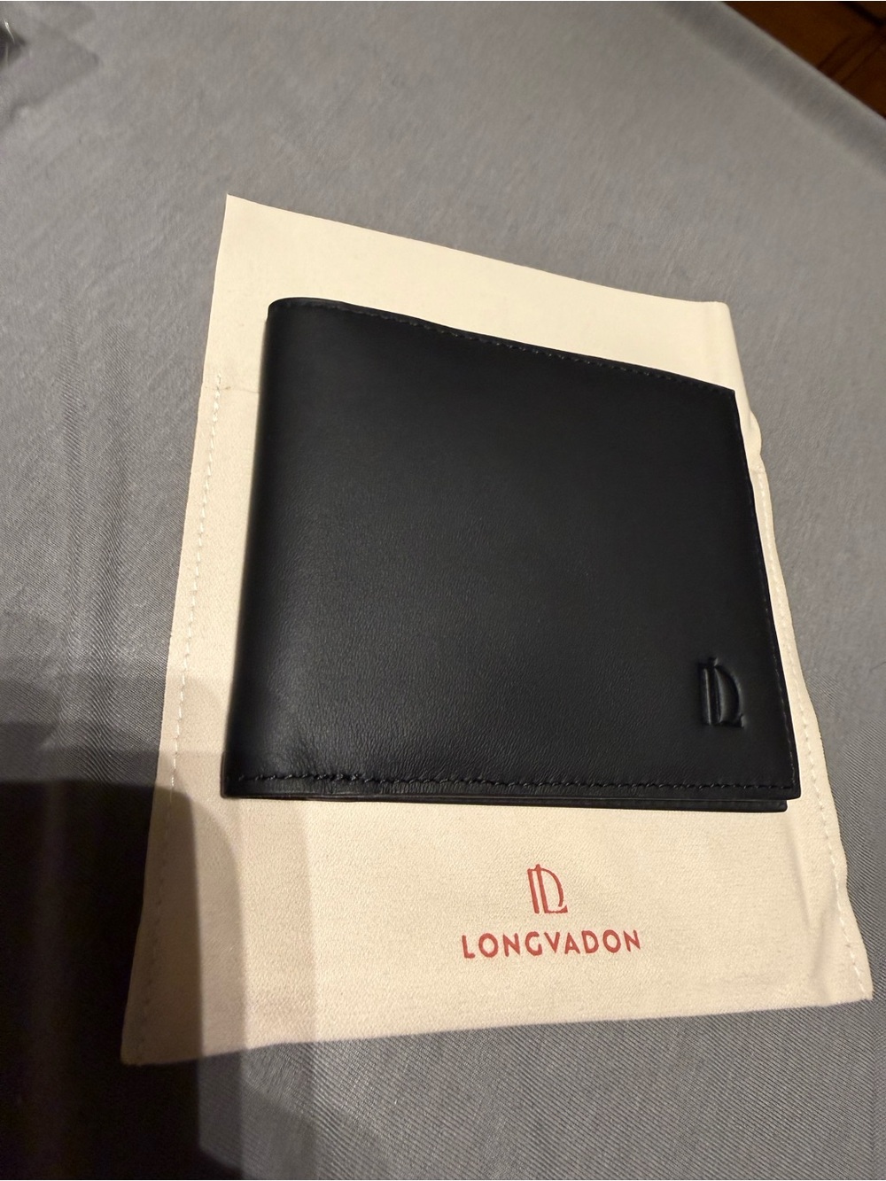 Men's Black Leather Card & Key Wallet